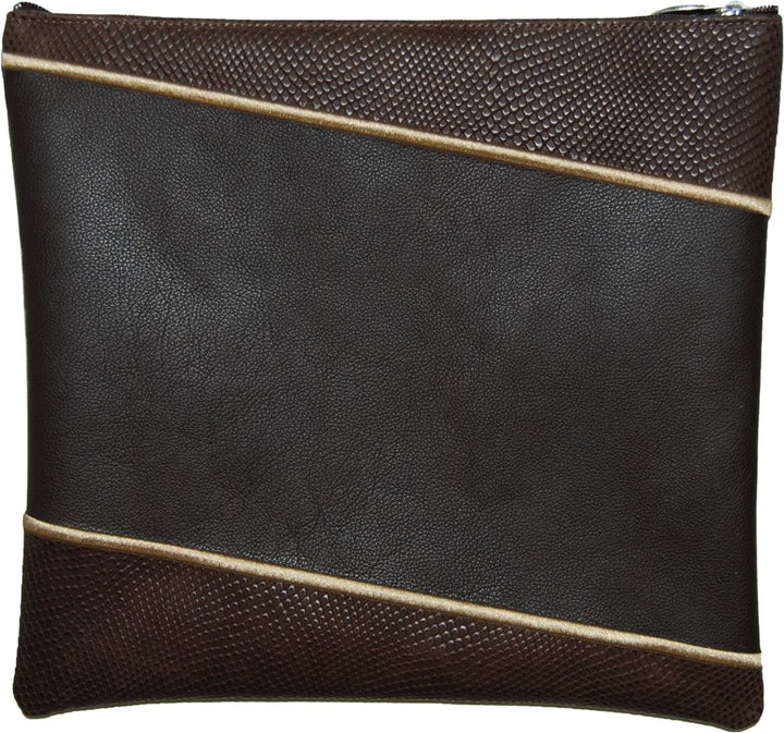 425F-BR Tallis/Tefillin Bags Tefillin Light Gold Brown Snake & Brown