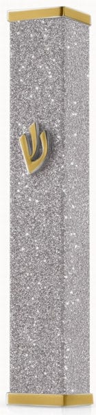 Mezuzah Aluminum Sparkling 8 cm