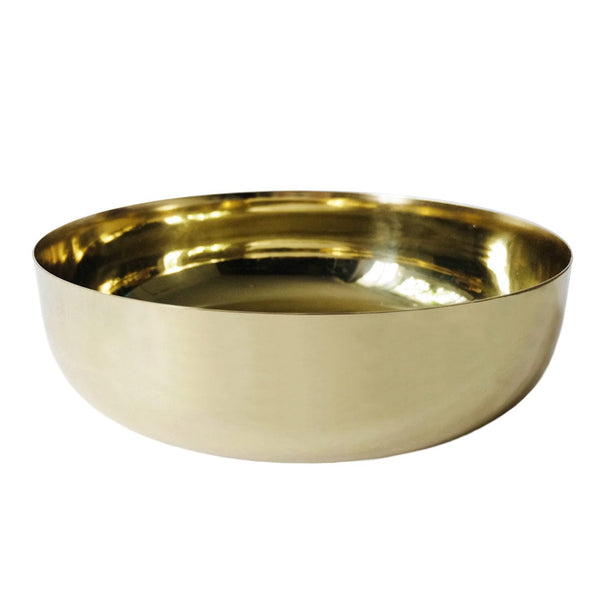 Gold 10" Bowl W Flaired Edge-0