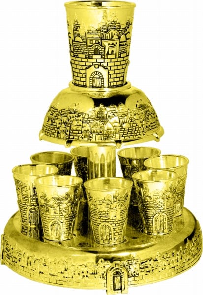Wine Divider Jerusalem 8 Cups Silver