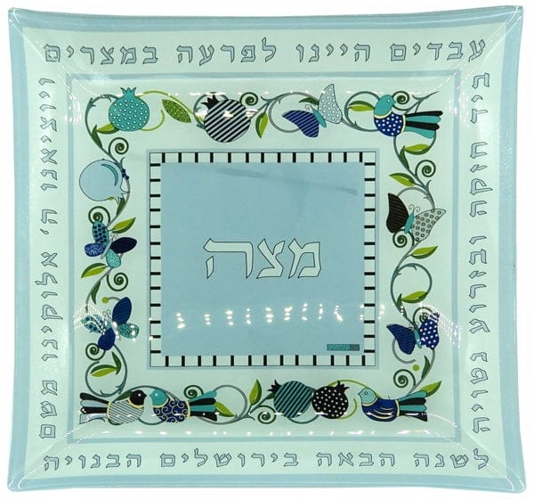 Plate Matzah Glass