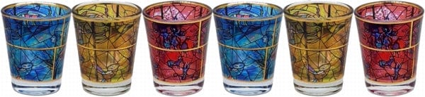 Six Set Cup Glass Marc Chagall Window Decoration
