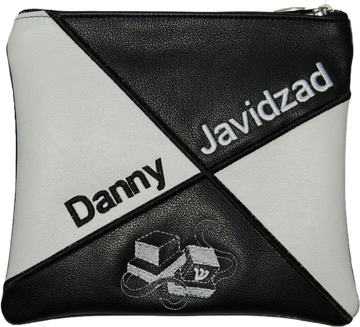 555F-BK Tallis/Tefillin Bags Tefillin Black & Silver Black & Cream