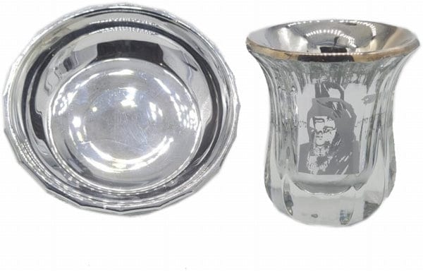 Kiddush Cup Crystal Silver Baba Sali