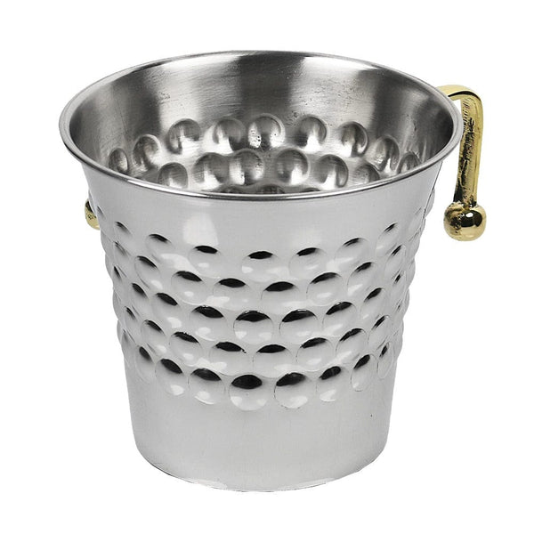 Stainless steel Washing Cup Dotted brass short handles-0