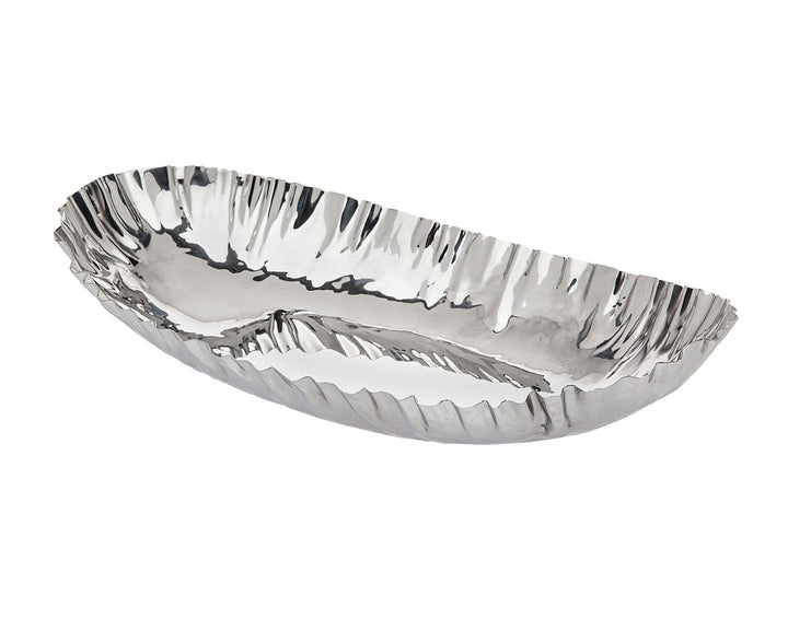 Crumpled Edge Oval Bowl 13x7-0