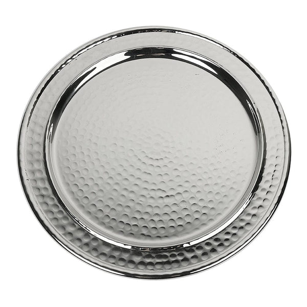 Wash Cup Plate Stainless Steel Hammered 7" (5 PP)-0