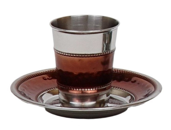 Stainless Steed Kiddush Cup Set Brown ( 140 ml 4.7 oz)-0