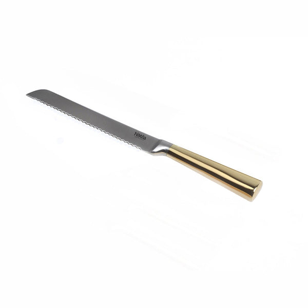 Stainless Steel Knife Gold Handle 13"-0