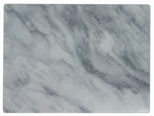 Glass Cutting Board Marble Design large 16x12" (8pp)-0