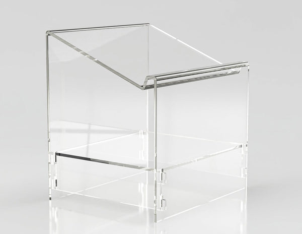 Acrylic Table Top Shtender With Shelf "14 H X" 12 W-0