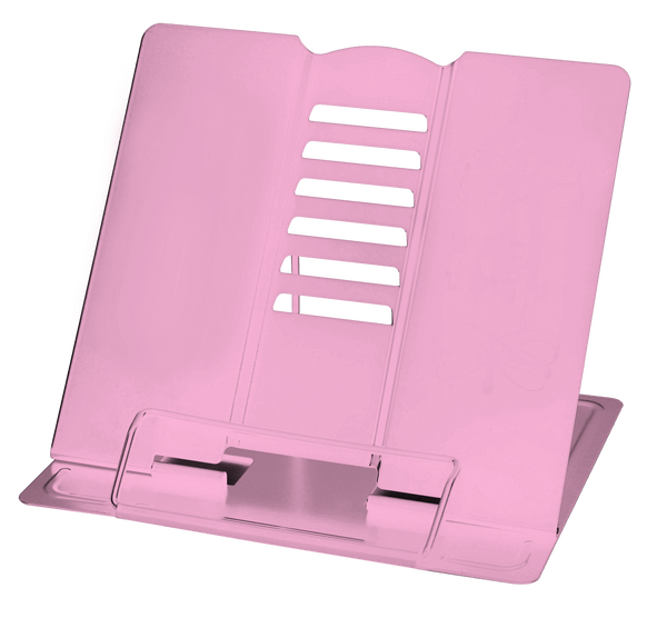 Mini Metal Book Stand Pink 8.25 x7.5"-0