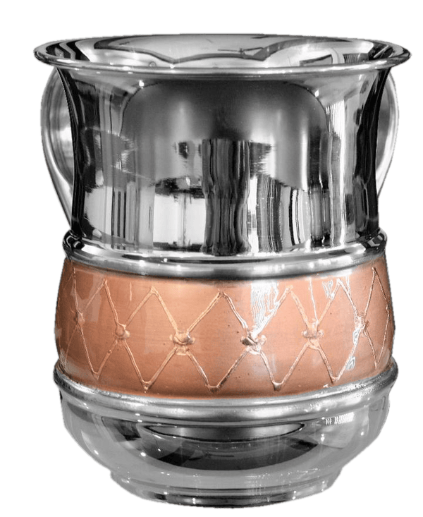 Stainless Steel Wash Cup - Rose Gold Diamonds-0