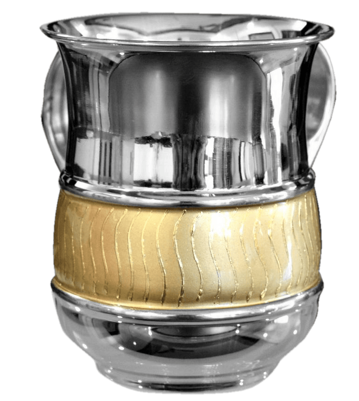 Stainless Steel Wash Cup - Gold Lining-0