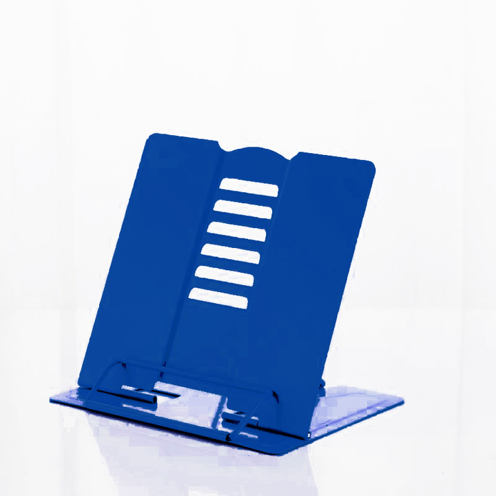 Mini Metal Book Stand Blue 8.25 x7.5"-0