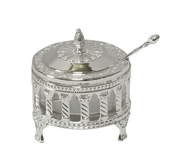 Silver Plated Honey Dish Royal palace design-0