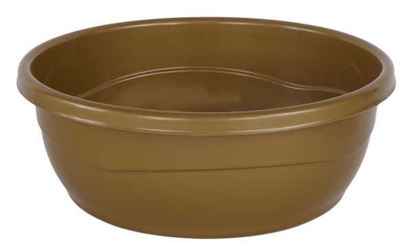 Plastic Washing Bowl Metallic Gold (Case Quantity 60 PC)-0