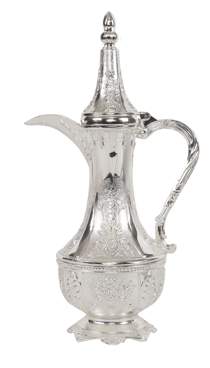 Chanukah Kriegel / Oil Bottle Silver Plated - Vintage Style 7"-0