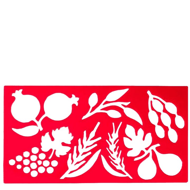 7 Spices Alphabet Stencil Small - Red 4.5 X 8"-0