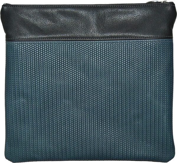 670F-Slate Distressed Tallis/Tefillin Bags Tefillin Slate Blue Distressed Weave & Charcoal 