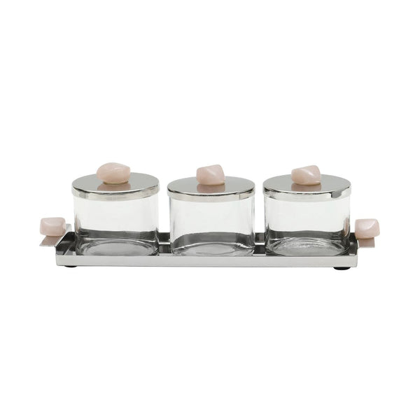 Hyaline S/3 Jars With Tray-0