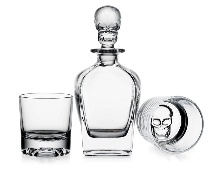 Skull Decanter & Dofs S/3-0