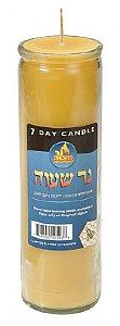 7 Day Pure Beeswax Memorial Candle in Glass 