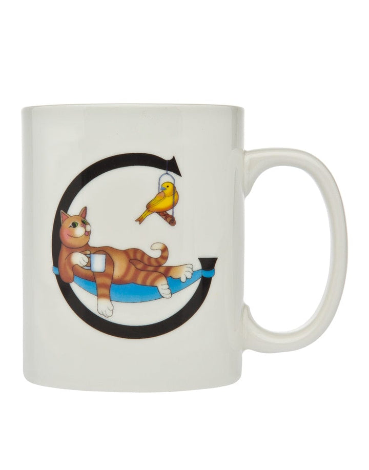 Cat Letter C 18 Oz Mug-0