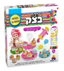 Dough Kit - Muffins' Celebration - A reusable art kit for sculpting and creating a noodle meal from colored dough-0