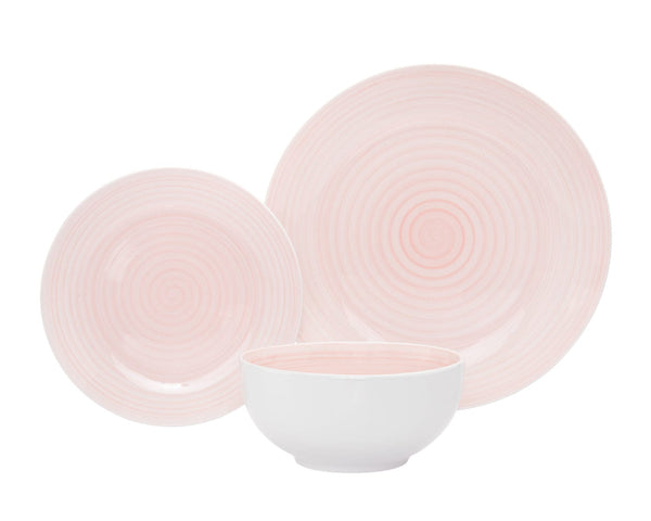 Spiral Pink 12 Pc Porcelain-0