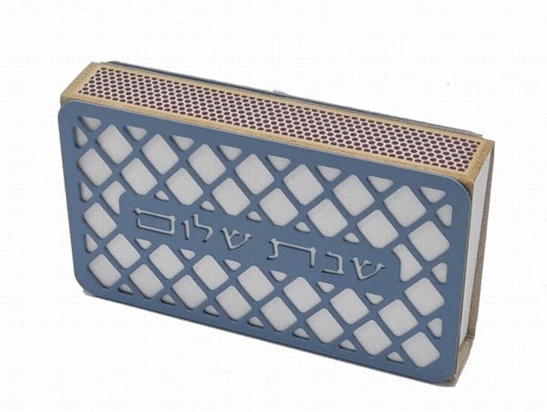 Stand Match Box Holder Laser Cut Blue