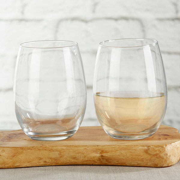 9 oz. Stemless Wine Glass - Milestone Gold 9 oz. Stemless Wine Glass - DIY 