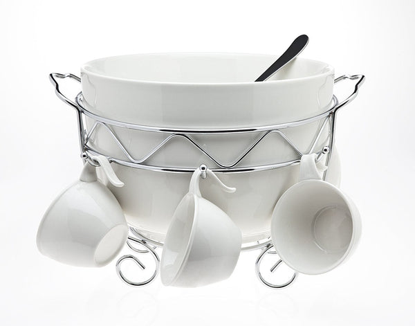 9 Pc Punchbowl/6cups/ladle/ra 9 PC PUNCHBOWL/6CUPS/LADLE/RA 