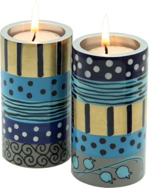 Candle Holders 12 Cm Blue