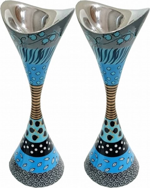 Candle Holders 28 Cm Blue