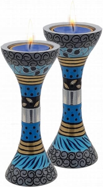 Candle Holders 12 Cm Blue