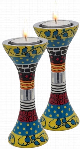 Candle Holders 12 Cm Yellow