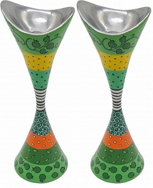 Candle Holders 28 Cm Green