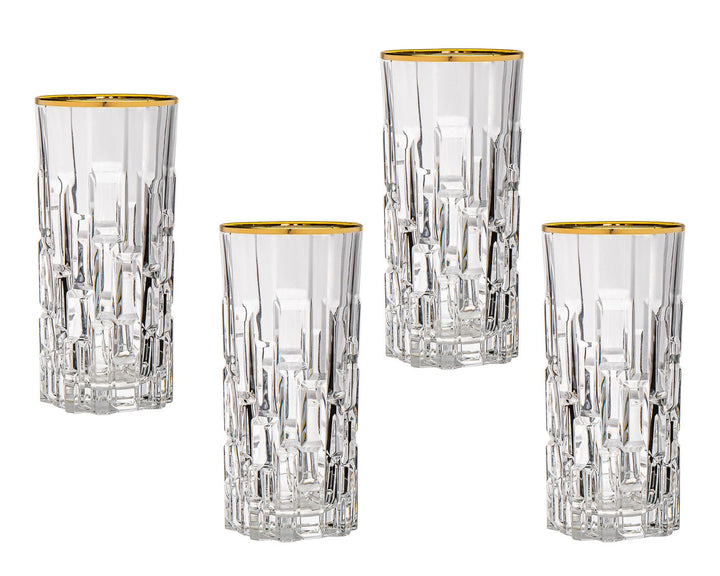 Milana - Goblet S/4 Clr Goldri-3