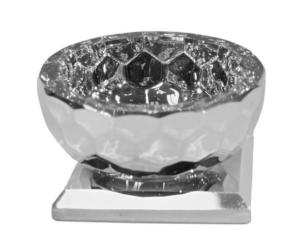 Silver Crystal Dish 2"x2" - Salt & Honey Holder-0