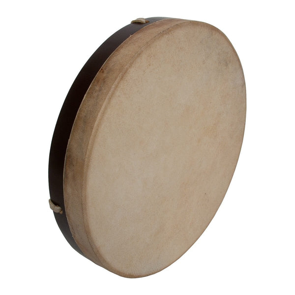 DOBANI Pretuned Goatskin Head Wood Frame Drum w/ Beater 12"x2"-1