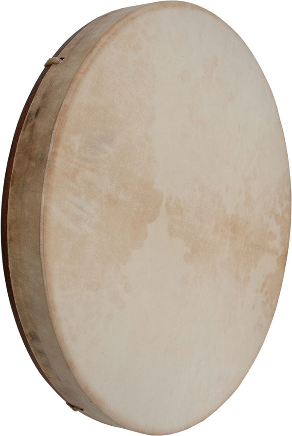 DOBANI Pretuned Goatskin Head Red Cedar Wood Frame Drum w/ Beater 18"x2"-1