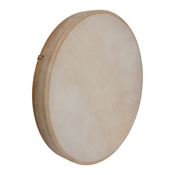 DOBANI Tunable Goatskin Head Wooden Frame Drum w/ Beater 18"x2"-1