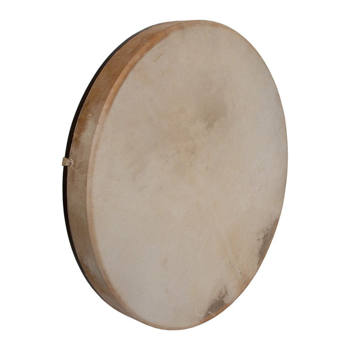DOBANI Pretuned Goatskin Head Wood Frame Drum w/ Beater 18"x2"-1