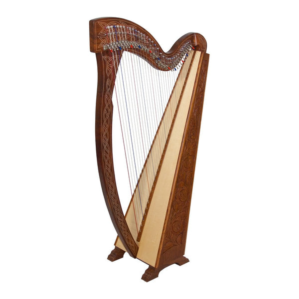 Roosebeck Meghan Harp 36-String Chelby Levers Sheesham Thistle *Blemished-1