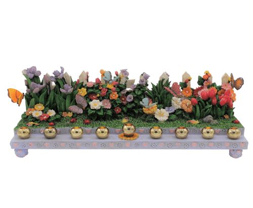 Butterfly & Floral Menorah