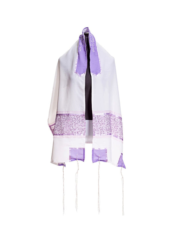 Delicate Purple Dots Tallit Bat Mitzvah Tallit, Tallit for Women, Women's Tallit Prayer Shawl, Girl Tallit
