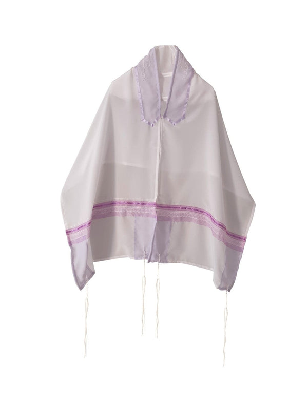 Beautiful Lavender Silk Tallit for Women, Tallit for Girl, Bat Mitzvah Tallit Set, Girls Tallit