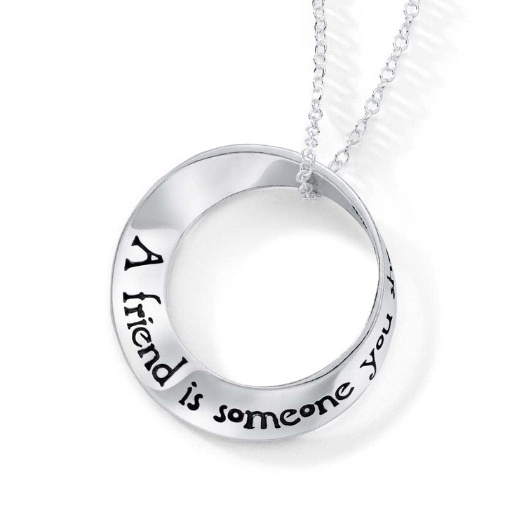 A Friend is Someone You Share the Path With - African Proverb Necklace 