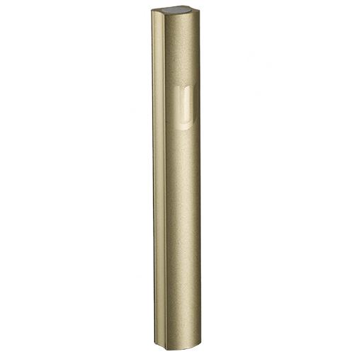 Aluminium Mezuzah 10 Cm- Dotted Design In Gold, With The Letter "shin" 7089 